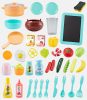 Mama Kiddies 43 részes 72 cm magas KitchenStar babakonyha szett narancs színben