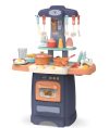 Mama Kiddies® 29 részes 62 cm magas Fashion Kitchen babakonyha szett kék színben - világítás, hangok, vízcsap