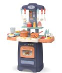 Mama Kiddies® 29 részes 62 cm magas Fashion Kitchen babakonyha szett kék színben - világítás, hangok, vízcsap Mama Kiddies® 29 részes 62 cm magas Fashion Kitchen babakonyha szett kék színben - világítás, hangok, vízcsap