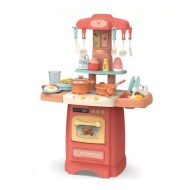  Mama Kiddies 29 részes 62 cm magas Effluent Kitchen babakonyha szett pink színben