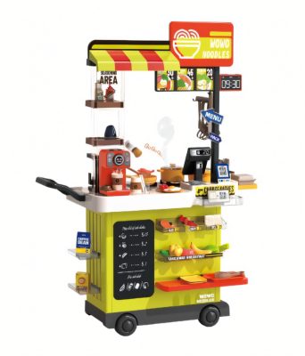 Mama Kiddies 82 részes 102 cm magas Fast Food stand zöld színben