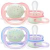 Philips Avent Ultra air éjszakai játszócumi - lányos 0-6hó 2db SCF376/12