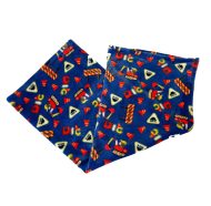 Plüss babatakaró 75x100 cm - útépítő maci mintával