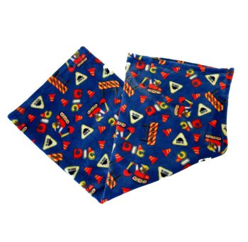 Plüss babatakaró 75x100 cm - útépítő maci mintával