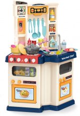   Mama Kiddies 67 részes 78,5 cm magas Talented Chef babakonyha szett kék színben