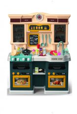   Mama Kiddies 85 részes 83 cm magas Home Chef zöld játék babakonyha szett kiegészítőkkel