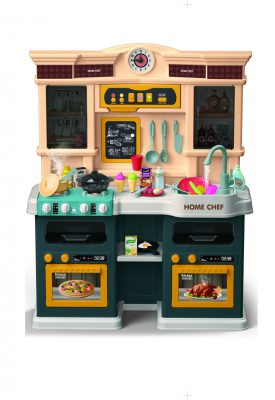 Mama Kiddies 85 részes 83 cm magas Home Chef zöld játék babakonyha szett kiegészítőkkel