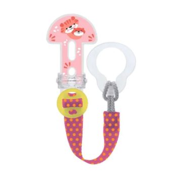 MAM Cumitartó csipesz+szívókavédő / Clip-It+cover - rózsaszín tigris MAM Cumitartó csipesz+szívókavédő / Clip-It+cover - rózsaszín tigris