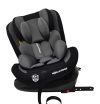 ISOFIX-es 360°-ban forgatható Mama Kiddies Racing biztonsági autósülés (40 -125 cm) fekete-szürke színben + Ajándék fejvédő párna ISOFIX-es 360°-ban forgatható Mama Kiddies Racing biztonsági autósülés (40 -125 cm) fekete-szürke színben + Ajándék fejvédő párna