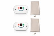   Baby Control Prémium TWINS - 2 db légzésfigyelő készülék, 2 db  extra nagy méretű érzékelőlappal