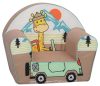 Mama Kiddies® babafotel és gyerekfotel – Giraffe on the Jeep
