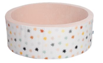 Mama Kiddies kör alakú száraz gyermekmedence 83x83x30 cm - Color Stars