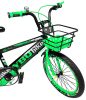 MK YB collection Yterra kerékpár fekete-zöld színben 20" + ajándék