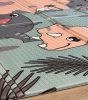 Kétoldalas összehajtható Baba szőnyeg 180 x 200 cm Láma/Dínó