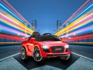   Piros cabrio elektromos autó gyerekeknek négy motorral és távirányítóval