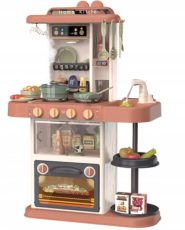   63 cm magas Modern Kitchen babakonyha szett 38 kiegészítővel narancs színben