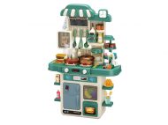   48 részes Mama Kiddies Kitchen Multi-Function babakonyha szett zöld színben