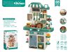 48 részes Mama Kiddies Kitchen Multi-Function babakonyha szett zöld színben