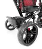 MK H-Trike Hurricane tricikli 360 fokban forgatható üléssel piros-fekete színben