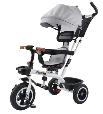 MK H-Trike Hawk tricikli 360 fokban forgatható üléssel szülőkormánnyal és lábtartóval szürke színben MK H-Trike Hawk tricikli 360 fokban forgatható üléssel szülőkormánnyal és lábtartóval szürke színben