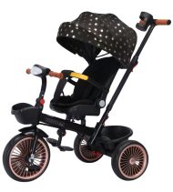   MK H-Trike Highline tricikli 360 fokban forgatható üléssel és szülőkormánnyal fekete színben