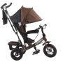 MK H-Trike Hype tricikli szülőkormánnyal és lábtartóval barna-fekete színben+ajándék