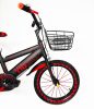 MK YB collection Yoyo kerékpár fekete-piros színben 16" + ajándék