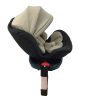 ISOFIX-es 360°-ban forgatható Mama Kiddies Baby Pilot biztonsági autósülés (0-36 kg) barna-bézs színben ajándék napvédővel