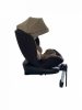 ISOFIX-es 360°-ban forgatható Mama Kiddies Baby Pilot biztonsági autósülés (0-36 kg) barna-bézs színben ajándék napvédővel