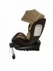 ISOFIX-es 360°-ban forgatható Mama Kiddies Baby Pilot biztonsági autósülés (0-36 kg) barna-bézs színben ajándék napvédővel