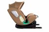ISOFIX-es 360° -ban forgatható Mama Kiddies® iSize Journey biztonsági autósülés (40–150 cm) bézs színben ajándék napvédővel