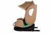 ISOFIX-es 360° -ban forgatható Mama Kiddies® iSize Journey biztonsági autósülés (40–150 cm) bézs színben ajándék napvédővel