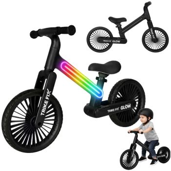 Trike Fix Glow LED futóbicikli – fekete Trike Fix Glow LED futóbicikli – fekete