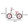 Trike Fix Balance terepkerékpár - fehér és rózsaszín