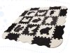 25db-os habszivacs puzzle szőnyeg fekete-fehér színben