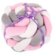   Fonott rácsvédő szürke, fehér, rózsaszín színben - 9X300 cm XXL
