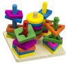 Fa puzzle torony - 25 elemes fejlesztőjáték gyerekeknek