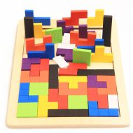 40 részes fa puzzle tetris