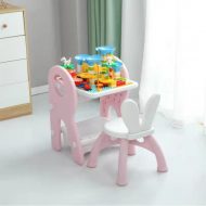  BOXING DAY - Mama Kiddies Funny többfunkciós játékasztal pink színben ajándék játékkészlettel és filctollakkal