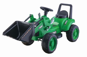 Zöld elektromos traktor
