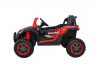 Buggy UTV 2000M Racing négy motoros elektromos terepjáró piros-fekete színben szülői távirányítóval bőr üléssel - 180W