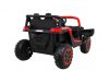 Buggy UTV 2000M Racing négy motoros elektromos terepjáró piros-fekete színben szülői távirányítóval bőr üléssel - 180W