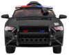 Sport GT elektromos rendőrautó dupla motorral fekete színben szülői távirányítóval bőr üléssel