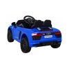 Audi R8 elektromos autó dupla motorral kék színben szülői távirányítóval eko bőr üléssel