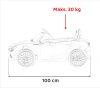 Maserati Ghibli elektromos autó gyerekeknek - fehér színben Maserati Ghibli elektromos autó gyerekeknek - fehér színben