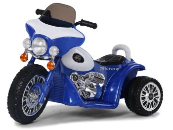 Elektromos háromkerekű motor kék színben