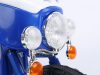 Elektromos háromkerekű motor kék színben