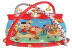Baby Mix piros szélű téglalap alapú lovagló nyuszis játszószőnyeg Baby Mix piros szélű téglalap alapú lovagló nyuszis játszószőnyeg