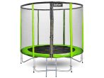   SkyFlyer 2az1-ben 244 cm-es profi trambulin TÜV tanúsítvánnyal + AJÁNDÉK létrával és esővédővel