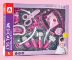   Játék orvosi szett rengeteg kiegészítővel – rózsaszín